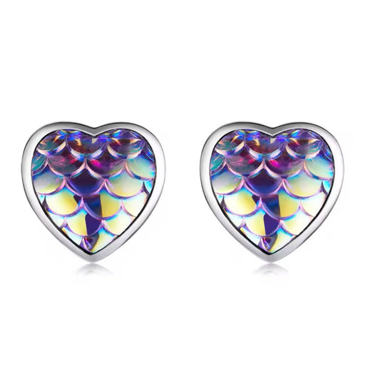 Purple scale hearts